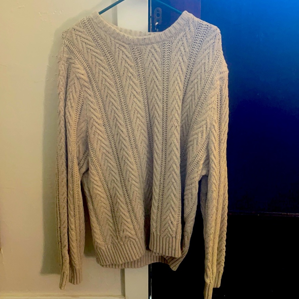 Cream colored good fellow sweater very warm and business casual